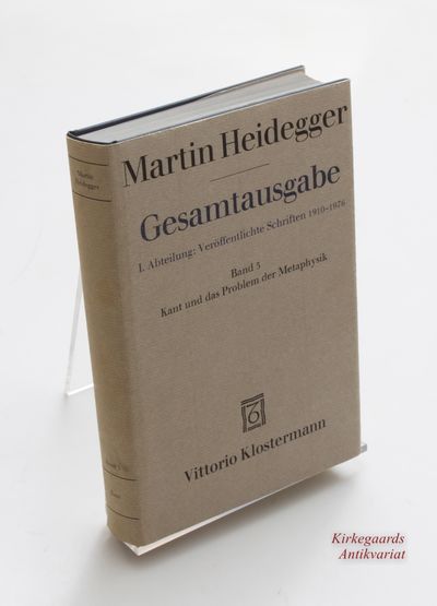 Kant und das Problem der Metaphysik Text der…