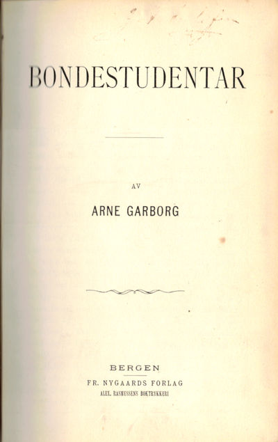 Bondestudentar.
