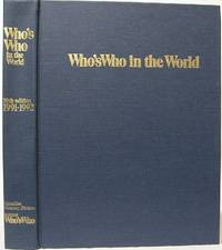 cover of Who's Who in the World, 10th Edition, 1991-1992
