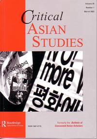 Critical Asian Studies - Volume 35, Number 1, March 2003