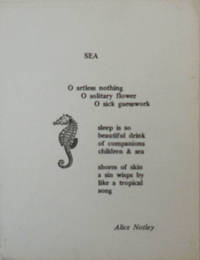 Sea (Poetry Postcard) de Notley, Alice - No Date