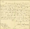 Autograph letter signed to Mr. Lepard