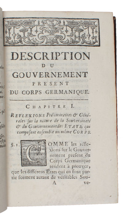 Description du gouvernement present du Corps Germanique appellé communément le St. Empire Romain. (photo 3)
