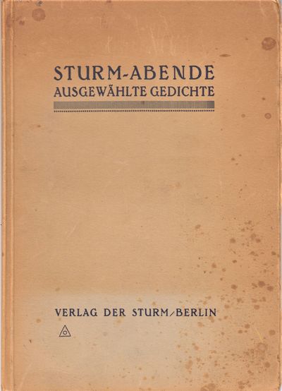 Sturm-Abende. Ausgewählte Gedichte