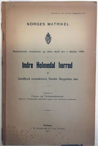 Matrikulerede eiendome og deres skyld den 1…