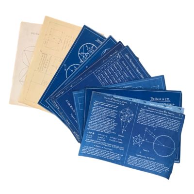New York: Robert S. Beard, 1955. 14 Posters/Blueprints, 12 are printed in white on blueprint paper a...
