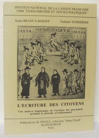 L'ecriture des citoyens. Une analyse linguistique…