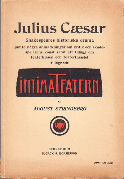 Julius Cæsar. Shakespeares historiska drama.…