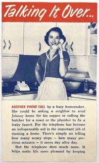 Talking It Over..." -- Advertising New York Telephone Company to Busy Housewives