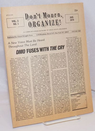 New York: United Struggle Press, 1979. 8p., 8.5x11 inch newsletter, pages toned, otherwise very good...