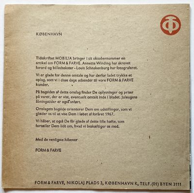 Særtryk af mobilia nr. 135, oktober 1966.