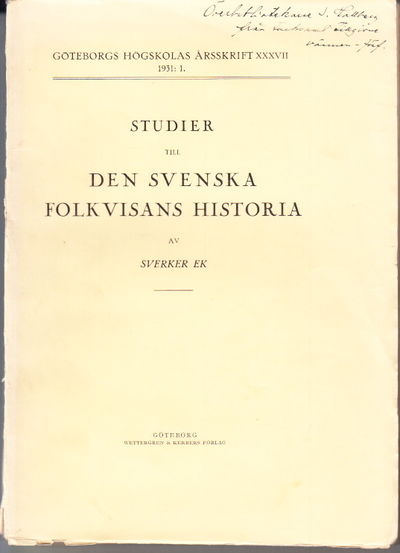 Studier till den svenska folkvisans historia. (photo 1)