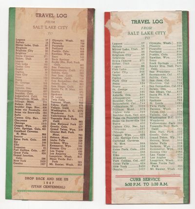 Two Souvenir Menus from Pete Harman's...; (photo 1)