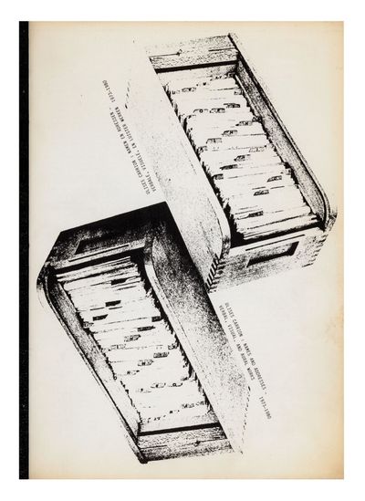 Namen en Adressen - Verbale, Visuele, en Luister Werken, 1973-1980 / Names and Addresses - Verbal, Visual, and Aural Works, 1973-1980