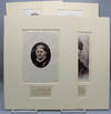 Four suffragist signatures, with sentiments matted with photo plates