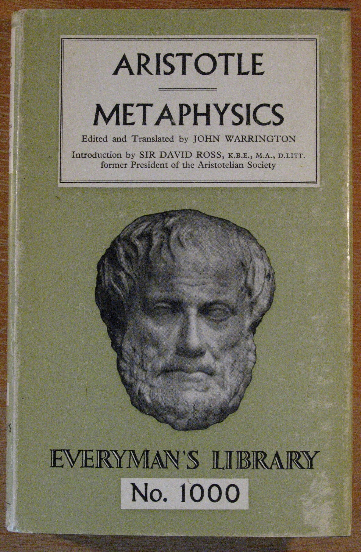 Aristotle's Metaphysics by Aristotle; John Warrington, (ed. Trans