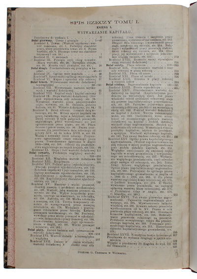 Kapital. Krytyka ekonomii politycznej. Tom Pierwszy. Ksiega I. Wytwarzanie kapitalu.  - [FIRST POLISH EDITION OF THE BIBLE OF MARXISM] (photo 4)