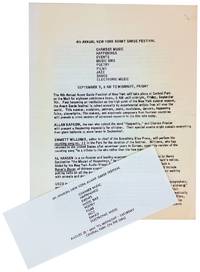 Program for the 4th Annual New York Avant Garde Festival with Original Handbill