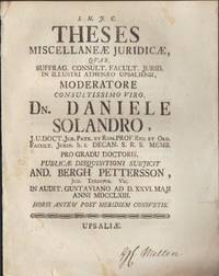 Theses miscellaneæ juridicæ [...].