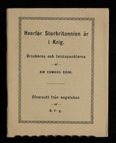 Hvarför Storbritannien är i Krig. Orsakerna och…