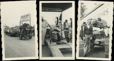 1920s–1940s Photo Album of California Auto Tourism, a Soap Box Derby, and a Billboard in Tennessee Warning of “NO JOBS in California”