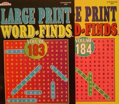 Large Print Word Finds Volume 1 4 By Staff Of Kappa Books Paperback 14 From Tuckerstomes Sku