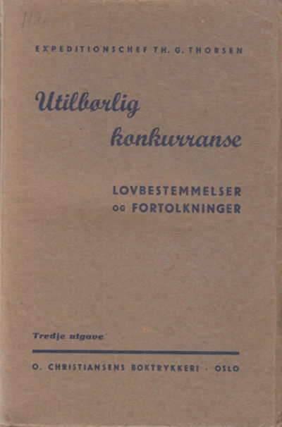 Lovbestemmelsene mot utilbørlig konkurranse.