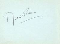 Fine signature (Dennis, 1915-1973, Actor)