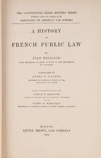 A History of French Public Law