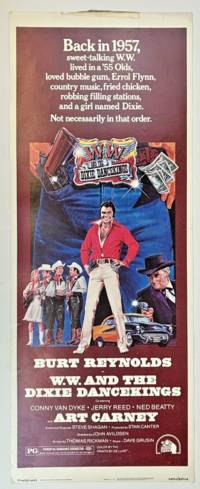 W.W. AND THE DIXIE DANCEKINGS" BURT REYNOLDS ORIGINAL MOVIE THEATRE INSERT