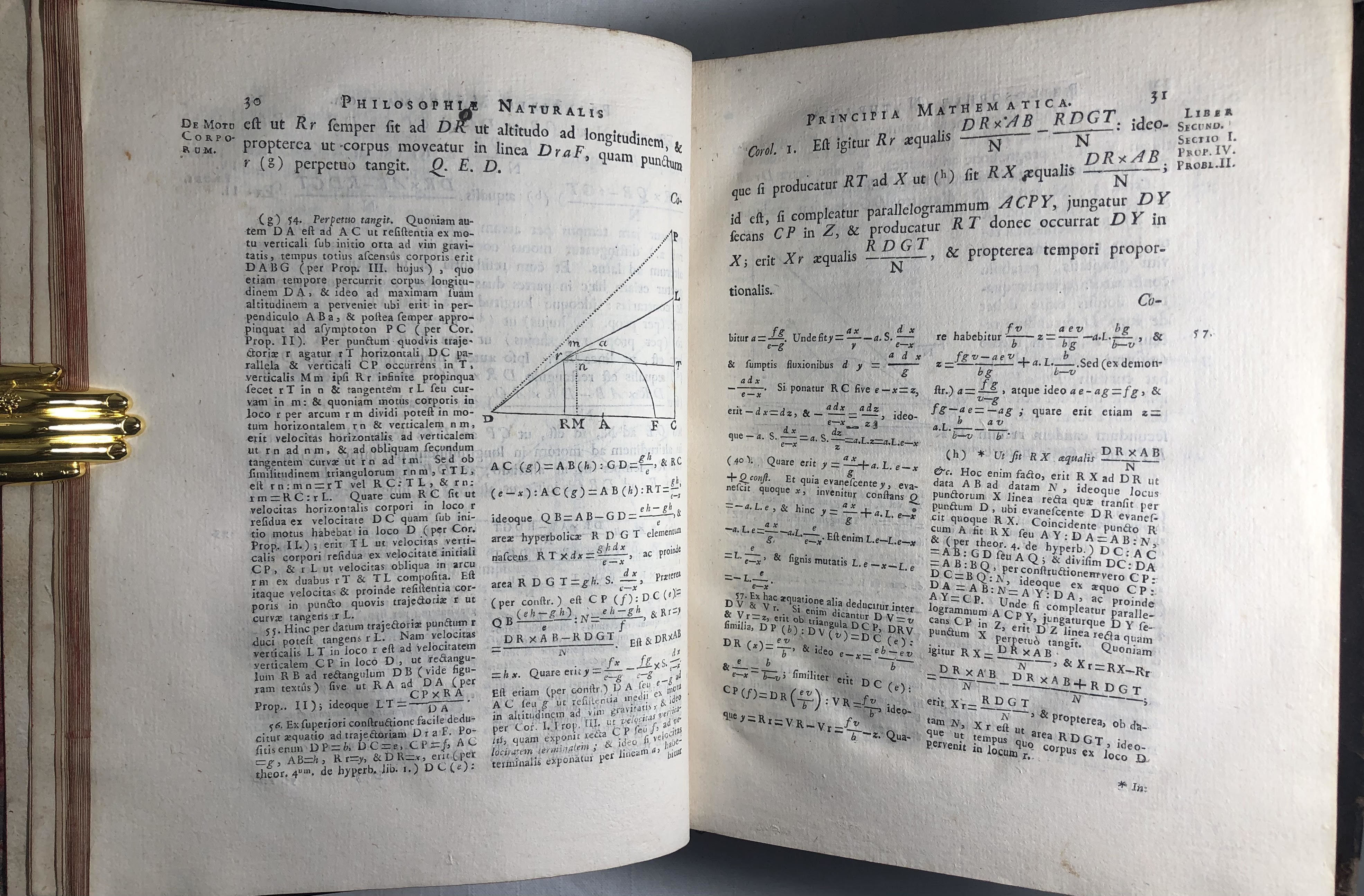 Philosophiae Naturalis Principia Mathematica, First Jesuit Edition ...