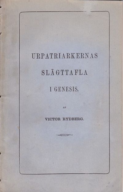Urpatriarkernas slägttafla i Genesis.