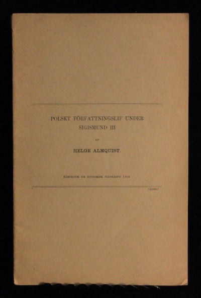 Polskt författningslif under Sigismund III.…
