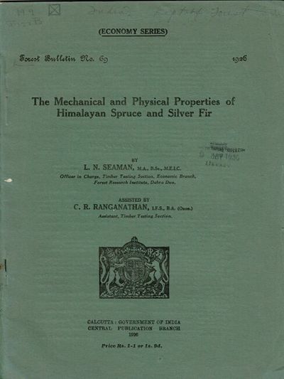 Calcutta: Government of India, Central Publication Branch Printing, 1914. First edition, 8vo, pp. , ...