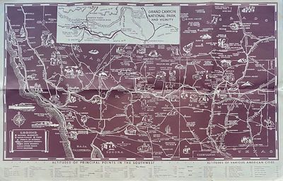 Illustrated Map of the Great Southwest. Including Points of interest in New Mexico and Arizona