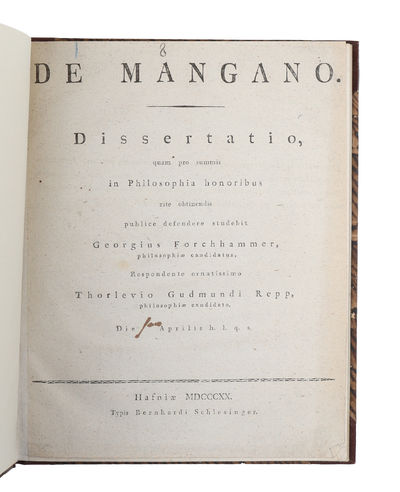 De Mangano. Dissertatio.