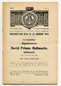 Bokauktion den 28-31 januari 1958. Ur framlidne…