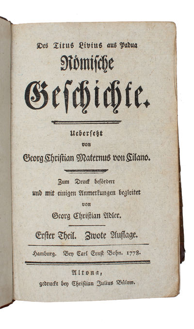 Des Titus Livius aus Padua Römische Geschichte. 8 parts. (photo 2)