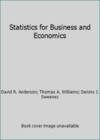 Statistics For Business and Economics