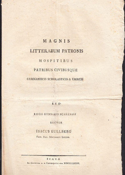 Magnis litterarum patronis, hospitibus, patribus…