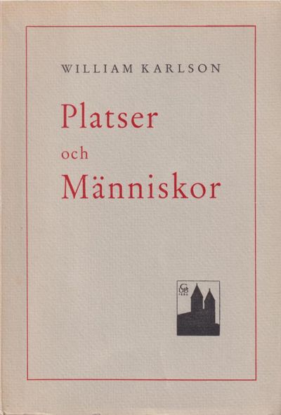 Platser och människor. [Utg. av] Gleerups.