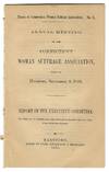 ANNUAL MEETING OF THE CONNECTICUT WOMAN SUFFRAGE ASSOCIATION, HELD AT HARTFORD, SEPTEMBER 9, 1870. REPORT OF THE EXECUTIVE COMMITTEE