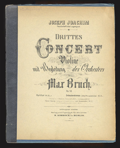 [Op. 58]. Drittes Concert für die Violine [Piano reduction]