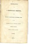 MEMORANDUM OF A MISSIONARY MEETING, HELD ON THE 2D AND 3D DAYS OF OCTOBER, 1846, AT THE RESIDENCE OF BISHOP CHASE, JUBILEE COLLEGE, PEORIA COUNTY, ILLINOIS