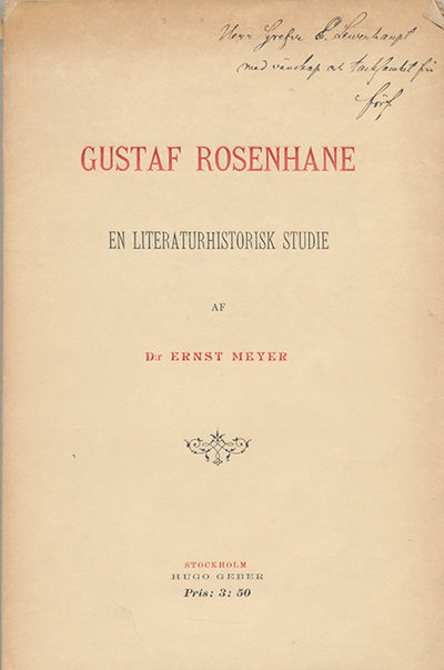 Gustaf Rosenhane, en literaturhistorisk studie.…