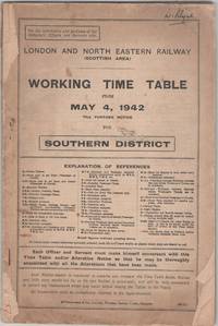 Working Time Table Scottish Area Southern District from May 4, 1942 till further notice