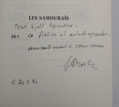 Les Samouraïs. Roman.