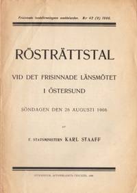 Rösträttstal vid det frisinnade länsmötet i…