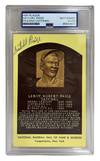 Signed Hall of Fame Plaque Postcard
