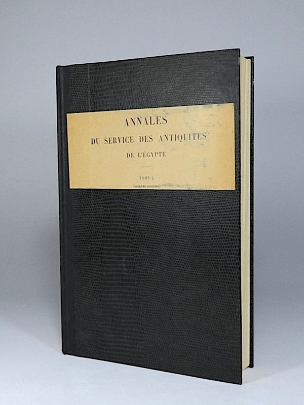 Annales Du Service Des Antiquites De L Egypte Asae Tome L 50 1950 By Service Des Antiquites De L Egypte Ministere De La Culture First Edition From Librarium Of The Hague Sku 9999